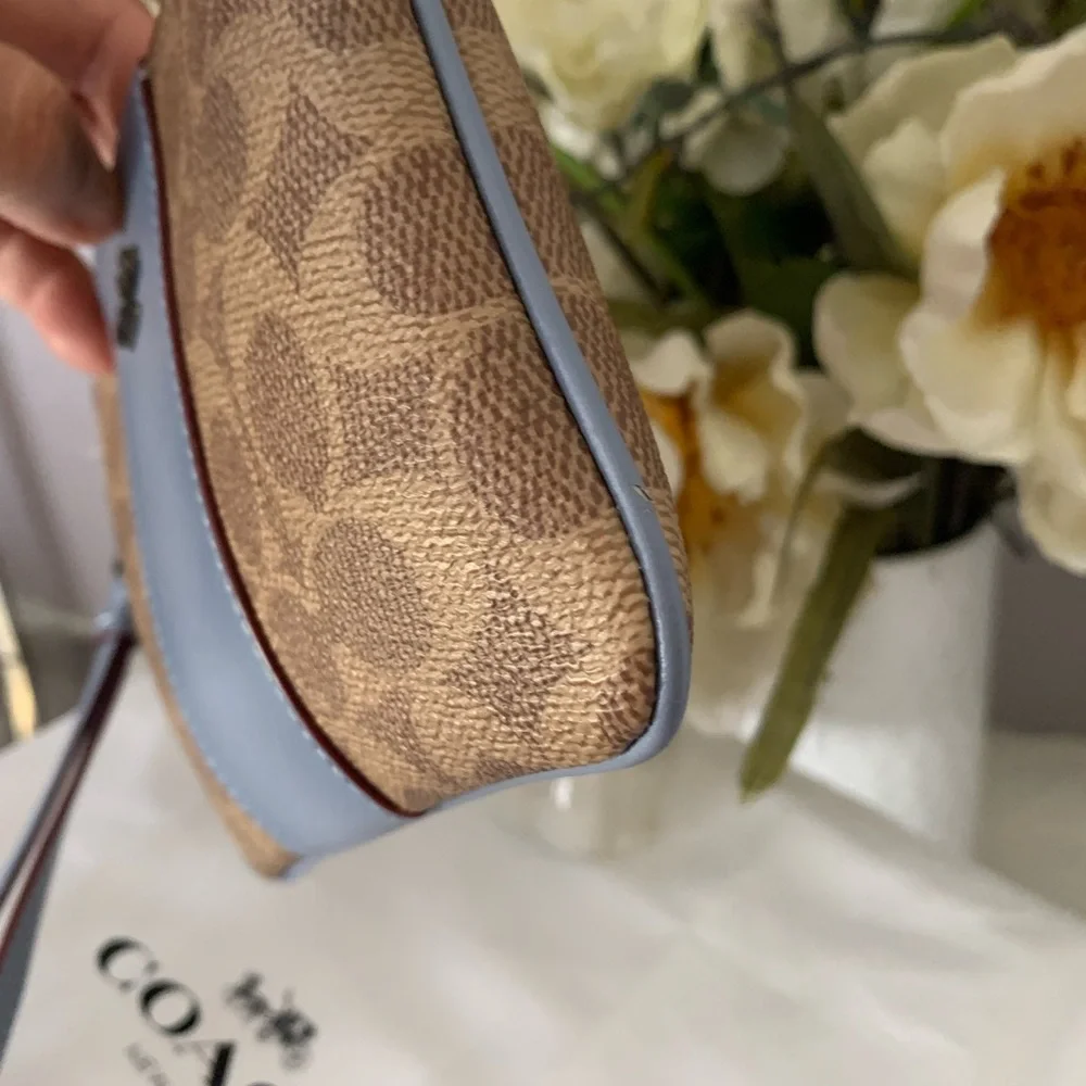 Coach monogram Print Wristlet /Clutch